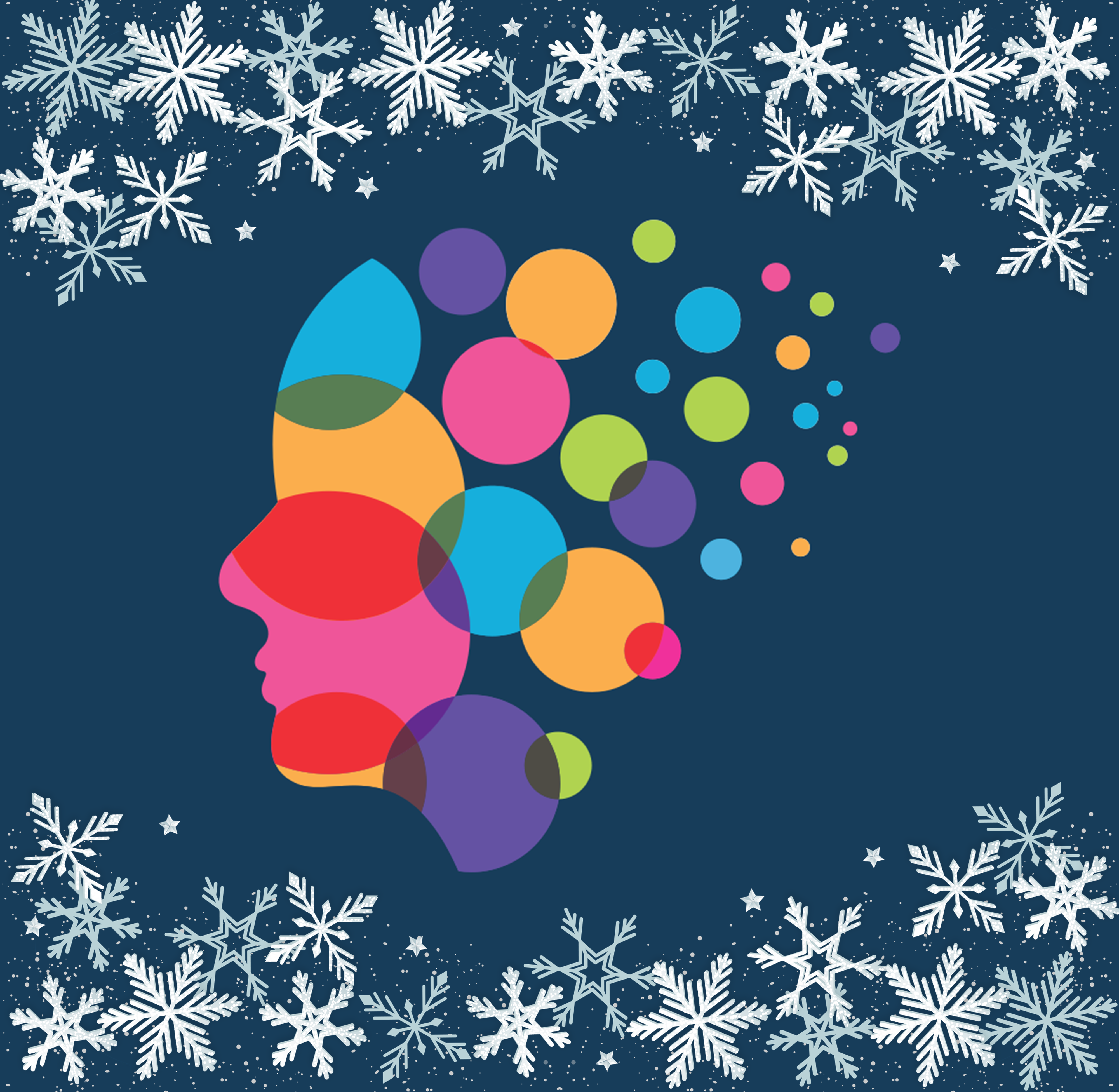 MHP logo with snowflakes