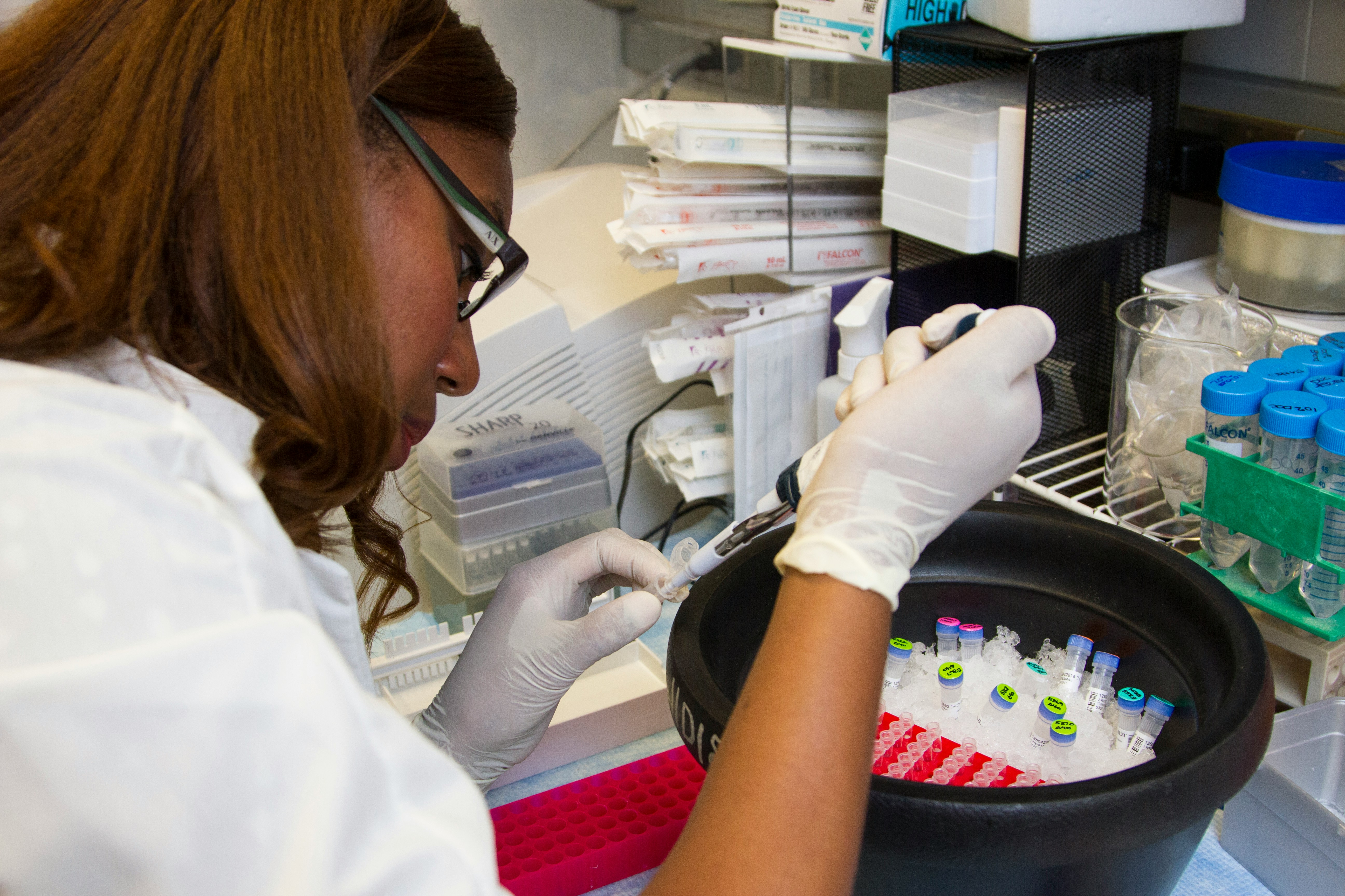 researcher in the lab