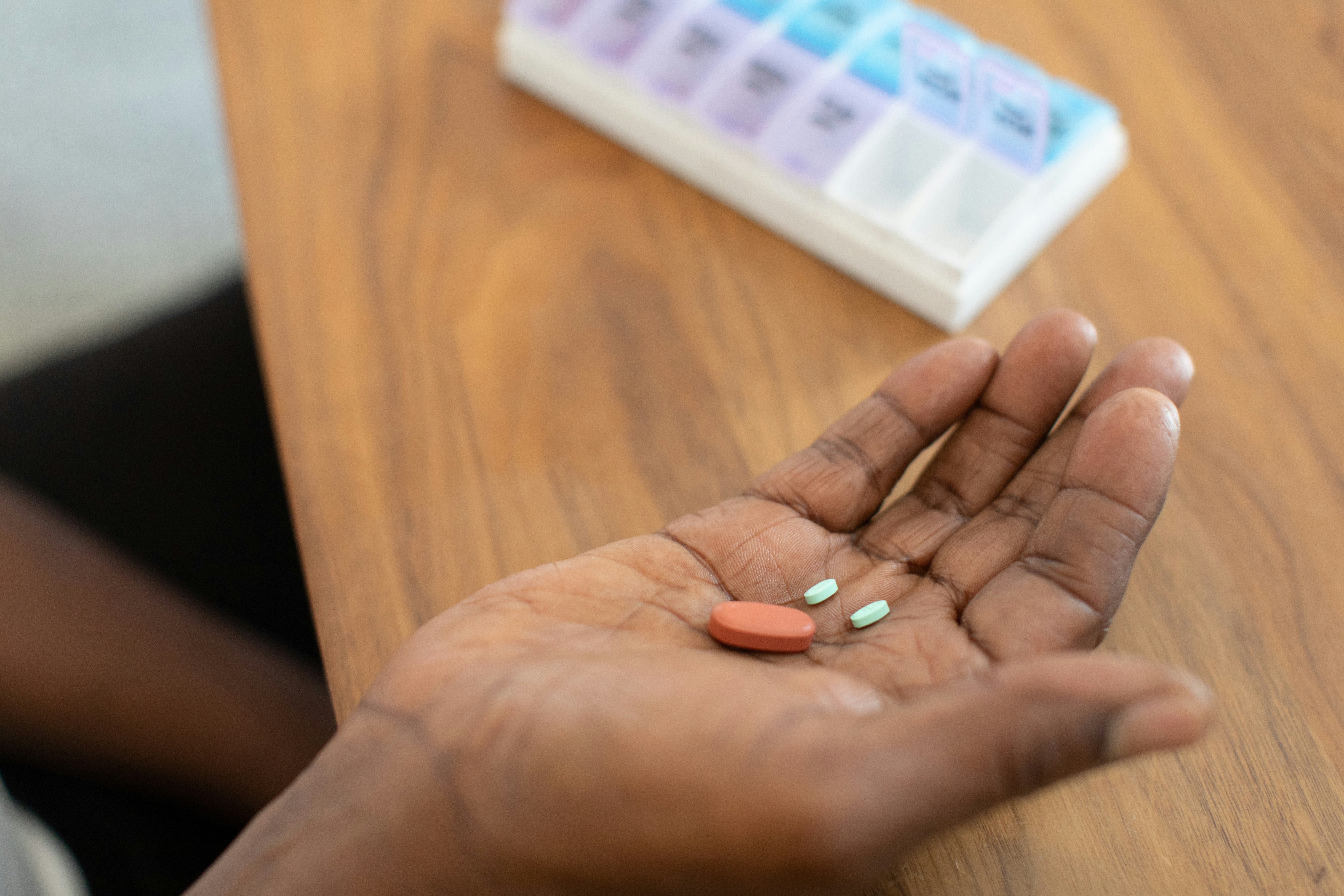 pills in hand